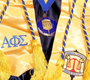 Alpha Phi Sigma Honor Society regalia